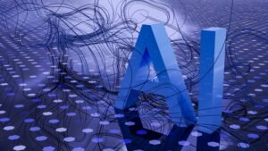 Abstract artificial intelligence technology illustration